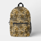 Leopard Print Cut Sew Bag Pack Bedrukte Rugzak (Voorkant)