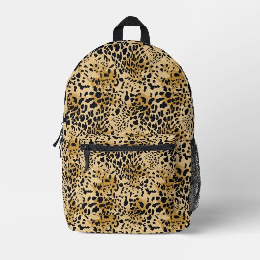 Leopard Print Cut Sew Bag Pack Bedrukte Rugzak (Voorkant)