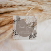 Leopard Print Dank je Bedankjes Labels