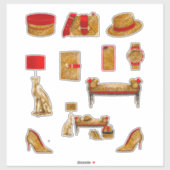 Leopard Print Decals Hoge Mode Vrouwen Planner Sticker (Vel)