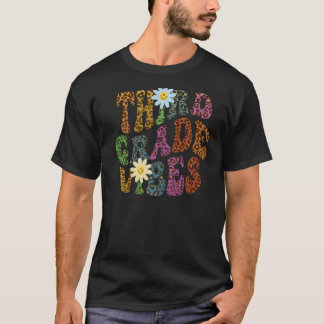 Leopard Print DERDE GRADE VIBES Teacher Peace Love T-shirt