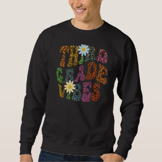 Leopard Print DERDE GRADE VIBES Teacher Peace Love Trui