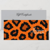 Leopard Print Design Rack-Kaart (Voorkant / Achterkant)