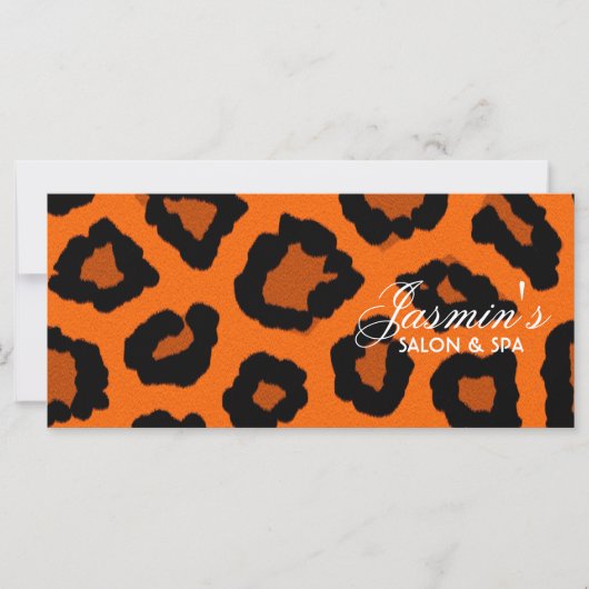 Leopard Print Design Rack-Kaart (Voorkant)