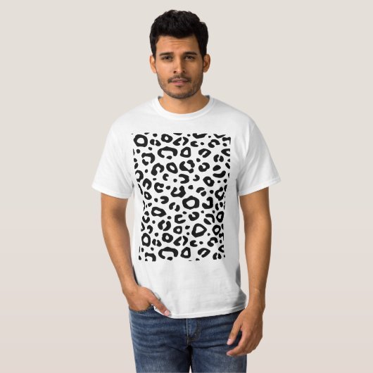 Leopard Print Design T-shirt (Voorkant volledig)