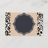 Leopard Print Designer Business/Appkaart Visitekaartje (Voorkant)