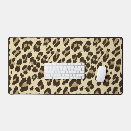 Leopard Print Desk Mat (Keyboard & Muis)