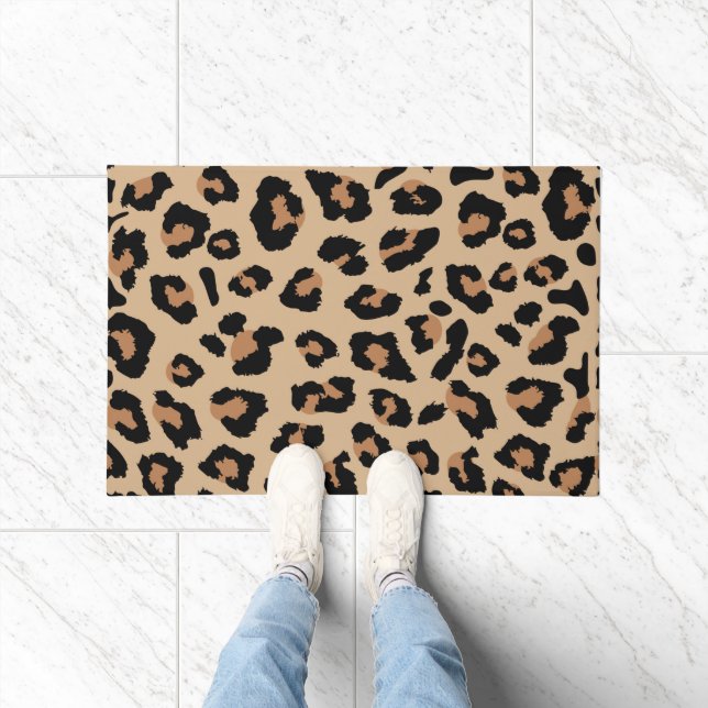 Leopard Print Deurmat (Binnen)