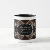 Leopard Print Diamond Design Two-Tone Mok (Midden)
