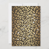 Leopard Print Diamond Trouwjurk Vrijgezellenfeest Kaart (Achterkant)