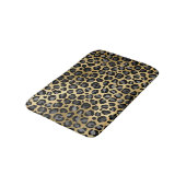 Leopard Print Elegant Grey, Black & Gold Badmat (Gekanteld)