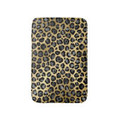 Leopard Print Elegant Grey, Black & Gold Badmat (Voorkant Verticaal)