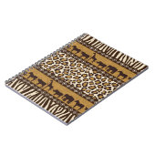 Leopard Print en Afrikaanse dieren Notitieboek (Linkerzijde)