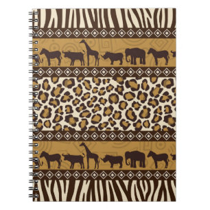 Leopard Print en Afrikaanse dieren Notitieboek