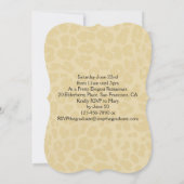 Leopard Print en Bow Afstuderen/partijuitnodiging Kaart (Achterkant)