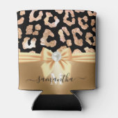 Leopard Print en Bow Blikjeskoeler (Achterkant)