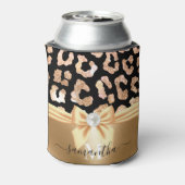 Leopard Print en Bow Blikjeskoeler (Blikje Achterkant)
