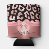 Leopard Print en Bow Blikjeskoeler (Achterkant)