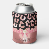 Leopard Print en Bow Blikjeskoeler (Blikje Achterkant)