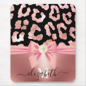 Leopard Print en Bow Muismat (Voorkant)