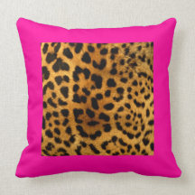Leopard Print en Hot Pink Pillow in veel stijlen