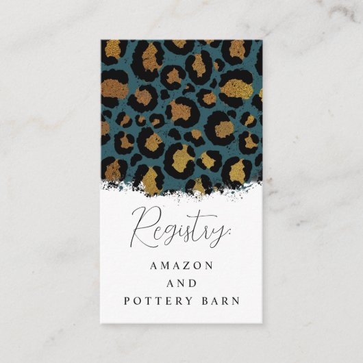 Leopard Print Enclosure Kaarten - Cheetah (Voorkant)