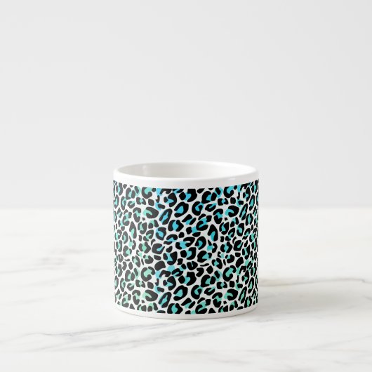Leopard Print Espresso Mok (Voorkant)