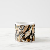 Leopard Print Espresso Mok (Voorkant)
