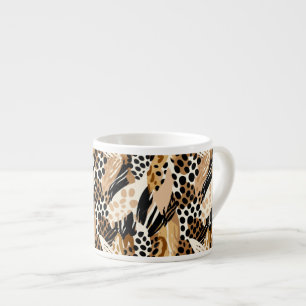 Leopard Print Espresso Mok