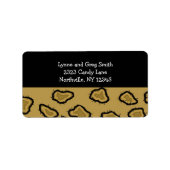 Leopard Print Etiket (Voorkant)