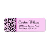 Leopard Print Etiket (Voorkant)