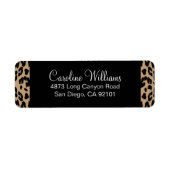 Leopard Print Etiket (Voorkant)