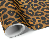 Leopard Print Exotic Animal Skin Patroon Cadeaupapier (Rol Hoek)