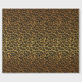 Leopard Print Exotic Animal Skin Patroon Cadeaupapier (Vlak)