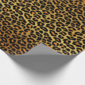 Leopard Print Exotic Animal Skin Patroon Cadeaupapier (Hoek)