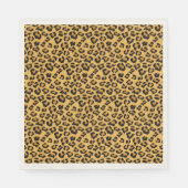 Leopard Print Faux, Wilde Style Safari Patroon Servet (Voorkant)