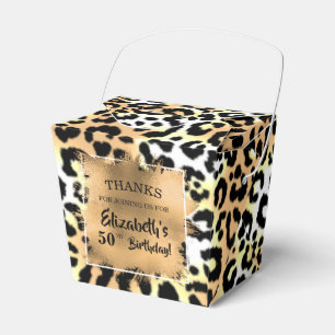 Leopard Print Favor Box Bedankdoosjes