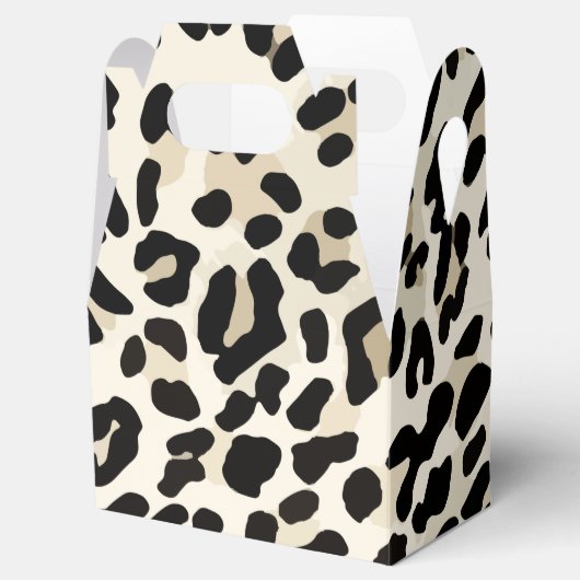 Leopard Print Favor Box Bedankdoosjes (Geopend)