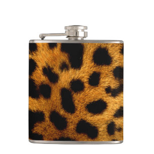 Leopard Print Flask Heupfles