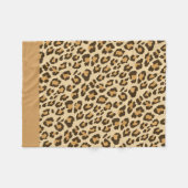 Leopard Print Fleece Blanket (Voorkant (Horizontaal))