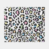 leopard Print Fleece Blanket (Voorkant (Horizontaal))