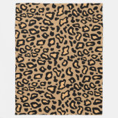 Leopard Print Fleece Blanket Deken (Voorkant)