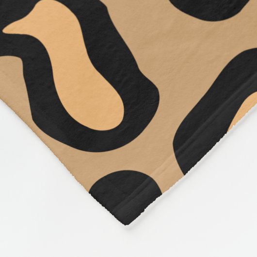 Leopard Print Fleece Blanket Deken (Hoek)