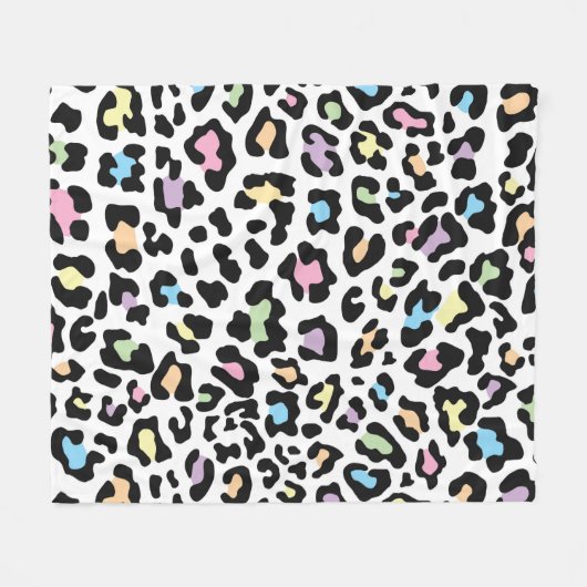 leopard Print Fleece Blanket Deken (Voorkant (Horizontaal))