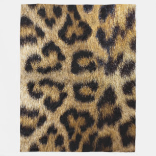 Leopard Print Fleece Blanket in 3 formaten Deken