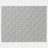 Leopard Print Fleece Deken (Voorkant (Horizontaal))