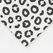 Leopard Print Fleece Deken (Hoek)
