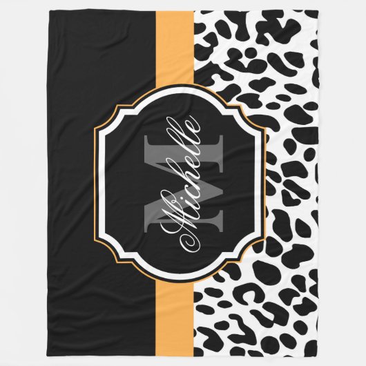 Leopard Print Fleece Deken (Voorkant)