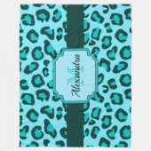 Leopard Print Fleece Deken (Voorkant)