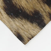 Leopard Print Fleece Deken (Hoek)
